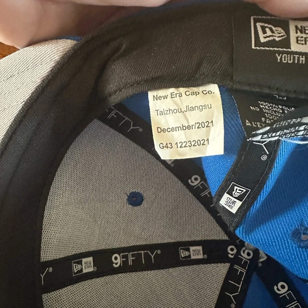 Dallas Mavericks Official NBA New Era Youth 9Fifty Blue Logo Cap SnapBack